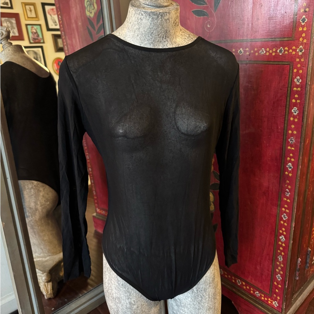 Sheer mesh bodysuit